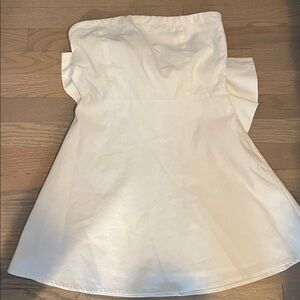 Altar'd State Cream Strapless Dress